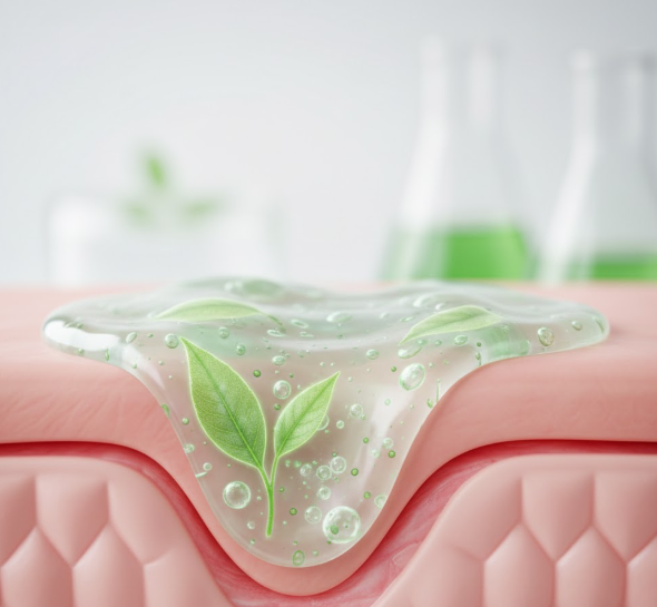 Wound healing gel from plant-based biomaterials