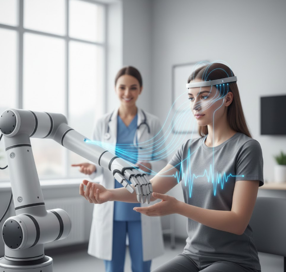 Brain-Controlled Robotic Arm for Rehab Therapy